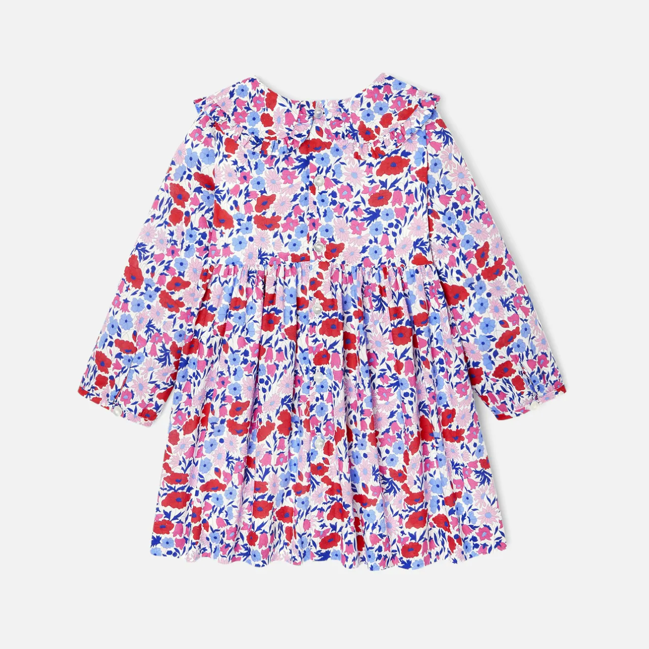 Jacadi Kleider>Kleid aus Liberty-Stoff für Mädchen WEISS/MEHRFARBIG