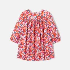 Jacadi Kleider>Kleid aus Liberty-Stoff für Mädchen ROSA/MEHRFARBIG