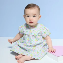 Jacadi Kleider>Kleid aus Liberty-Stoff für Baby Mädchen WEISS/MEHRFARBIG