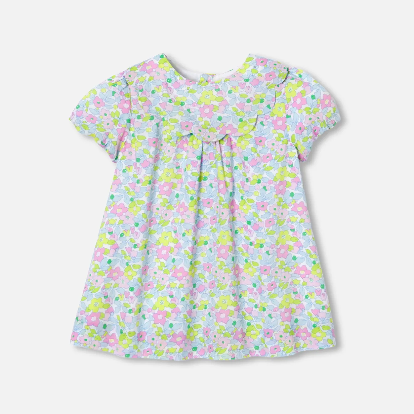 Jacadi Kleider>Kleid aus Liberty-Stoff für Baby Mädchen WEISS/MEHRFARBIG