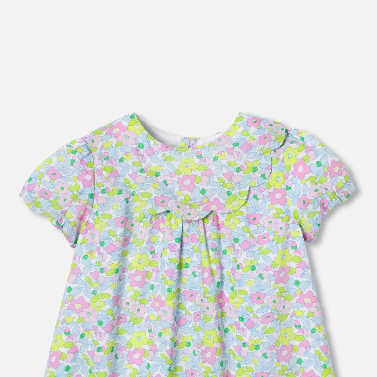 Jacadi Kleider>Kleid aus Liberty-Stoff für Baby Mädchen WEISS/MEHRFARBIG