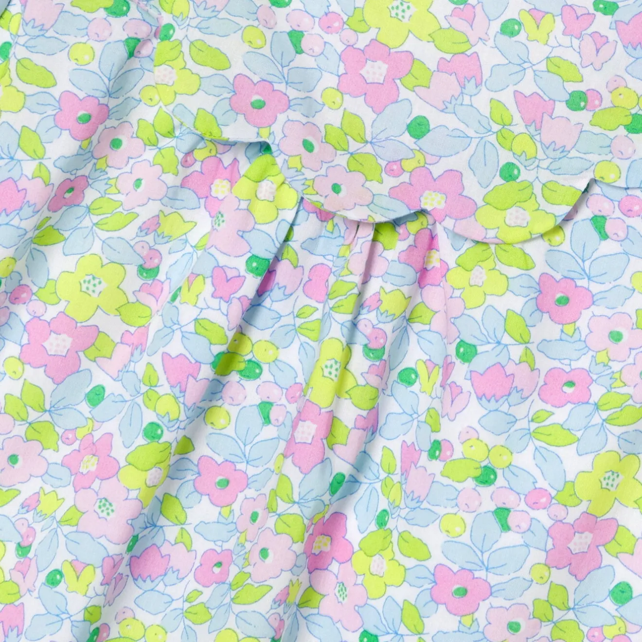 Jacadi Kleider>Kleid aus Liberty-Stoff für Baby Mädchen WEISS/MEHRFARBIG