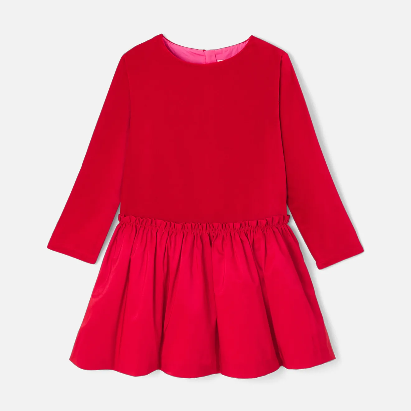 Jacadi Kleider & Röcke>Kleid aus Materialmix für Mädchen MOHNROT