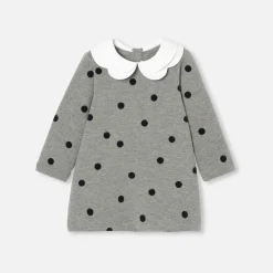 Jacadi Kleider>Kleid aus Molton Kleinkind Mädchen GRAU ANTHRACITE JACADI