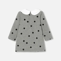 Jacadi Kleider>Kleid aus Molton Kleinkind Mädchen GRAU ANTHRACITE JACADI