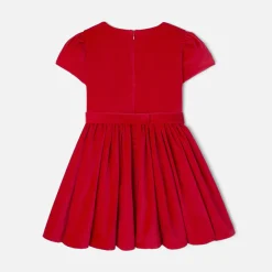 Jacadi Kleider & Röcke>Kleid aus Samt für Mädchen MOHNROT