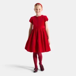 Jacadi Kleider & Röcke>Kleid aus Samt für Mädchen ROT JACADI