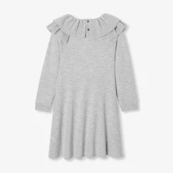 Jacadi Kleider & Röcke>Kleid aus Wolle für Mädchen GRAU MELIERT HELL JACADI