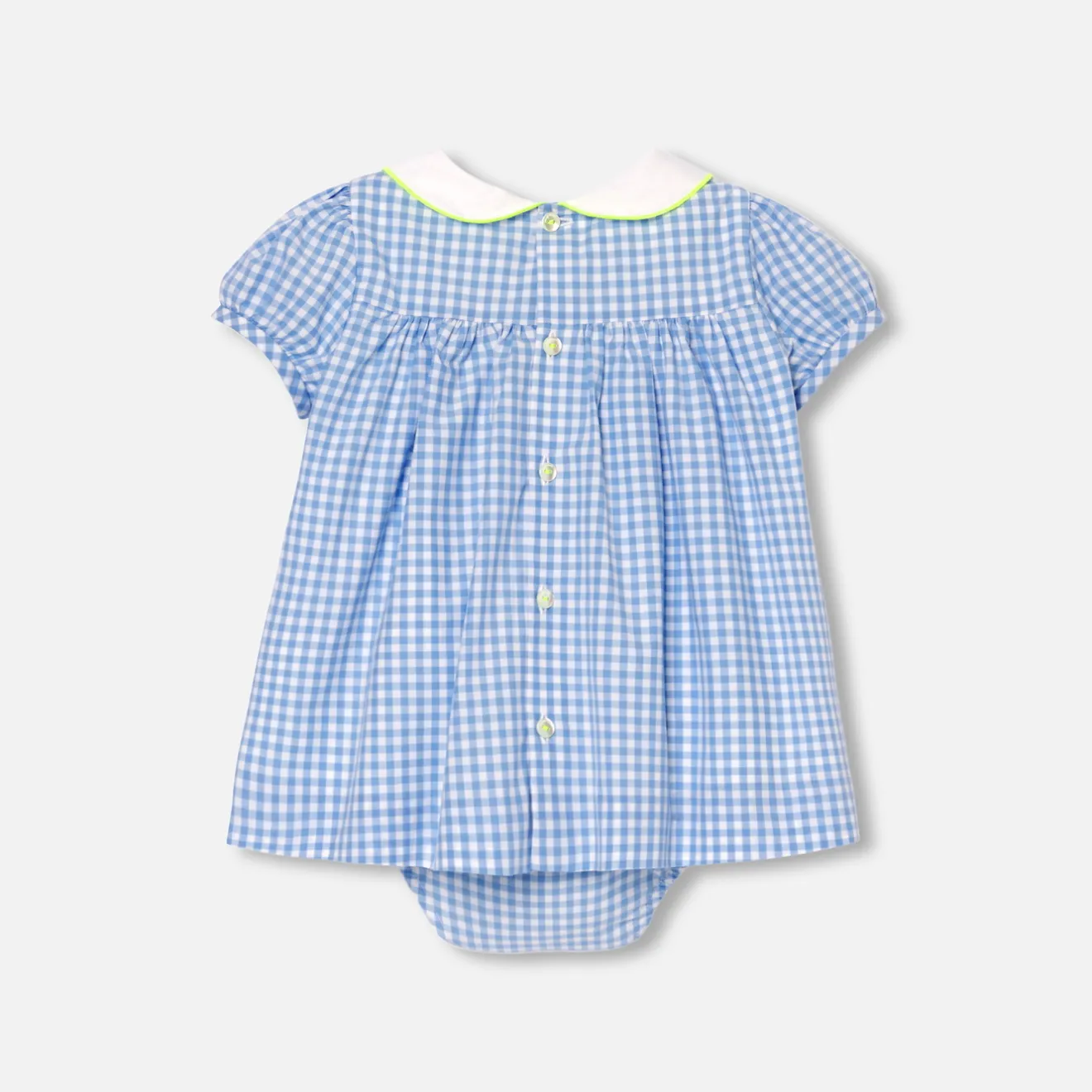 Jacadi Kleider>Kleid für Baby Mädchen mit kurzen Ärmeln BLAU/WEISS