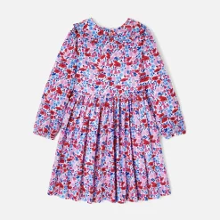 Jacadi Kleider & Röcke>Kleid für Mädchen aus Liberty-Stoff WEISS/MEHRFARBIG