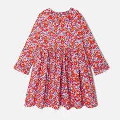 Jacadi Kleider & Röcke>Kleid für Mädchen aus Liberty-Stoff ROSA/MEHRFARBIG