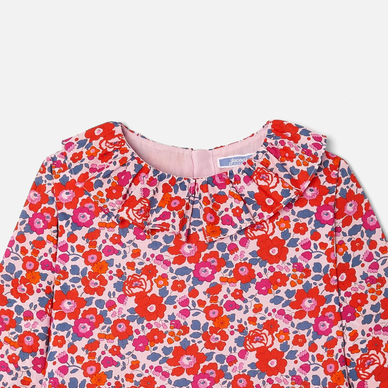 Jacadi Kleider & Röcke>Kleid für Mädchen aus Liberty-Stoff ROSA/MEHRFARBIG