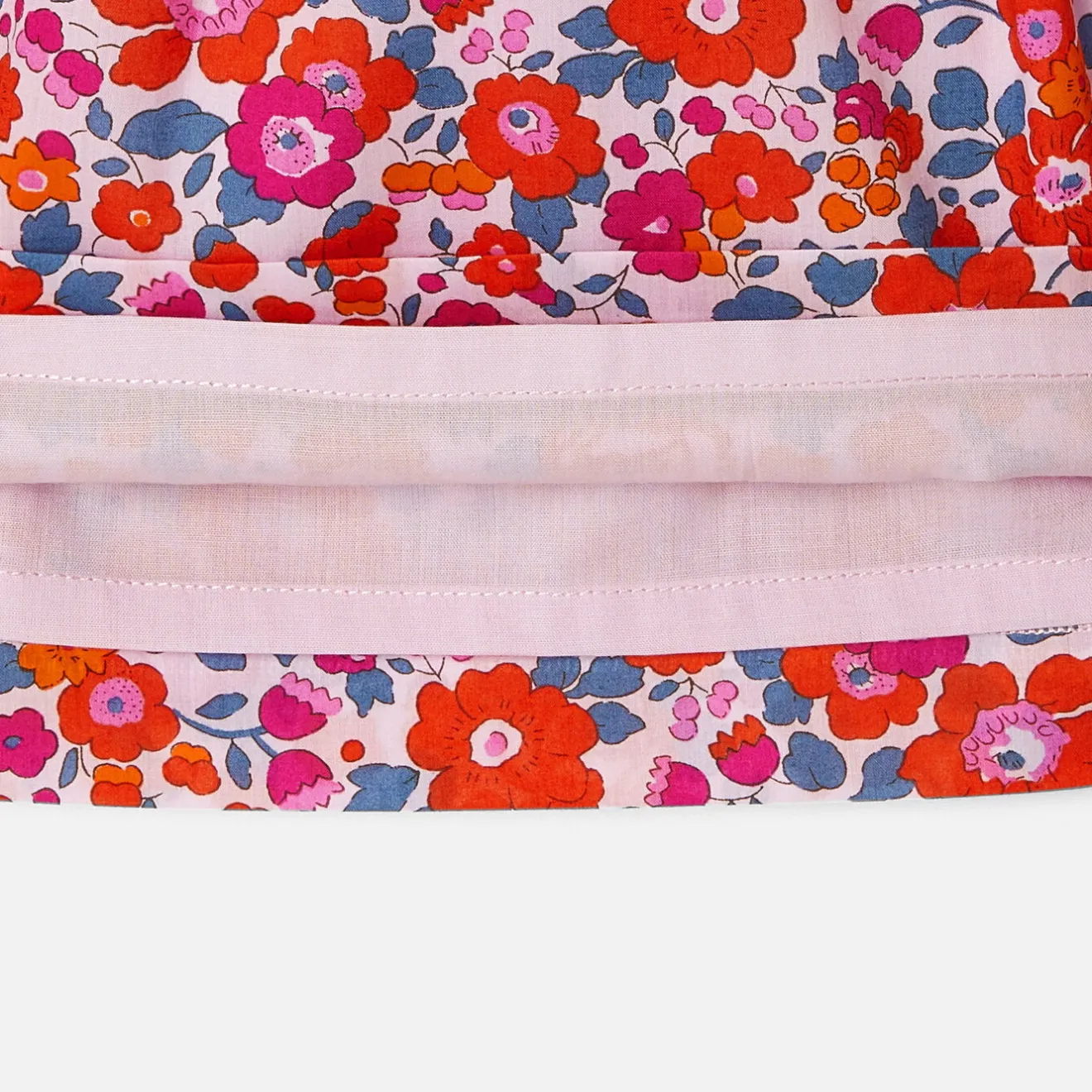 Jacadi Kleider & Röcke>Kleid für Mädchen aus Liberty-Stoff ROSA/MEHRFARBIG