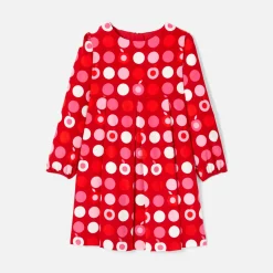Jacadi Kleider & Röcke>Kleid für Mädchen aus Samt ROT/MEHRFARBIG