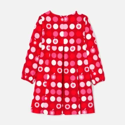 Jacadi Kleider & Röcke>Kleid für Mädchen aus Samt ROT/MEHRFARBIG