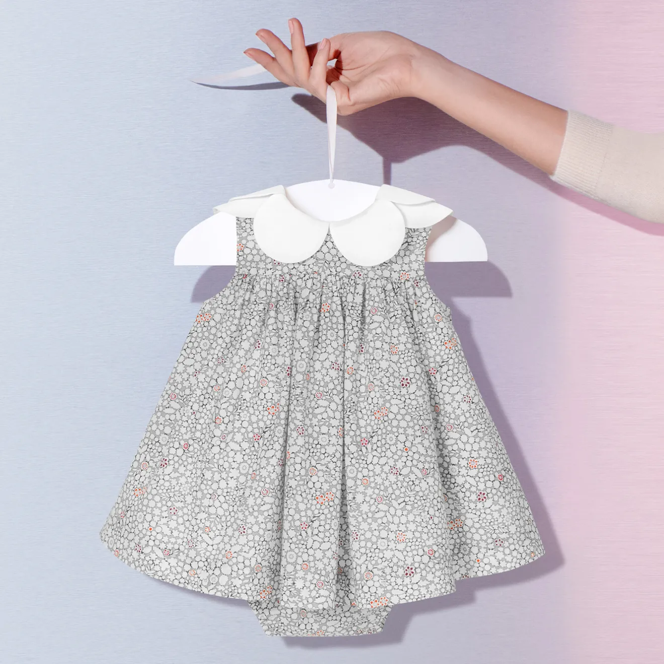 Jacadi Kleider>Kleid Mein erstes für Mädchen WEISS/MEHRFARBIG