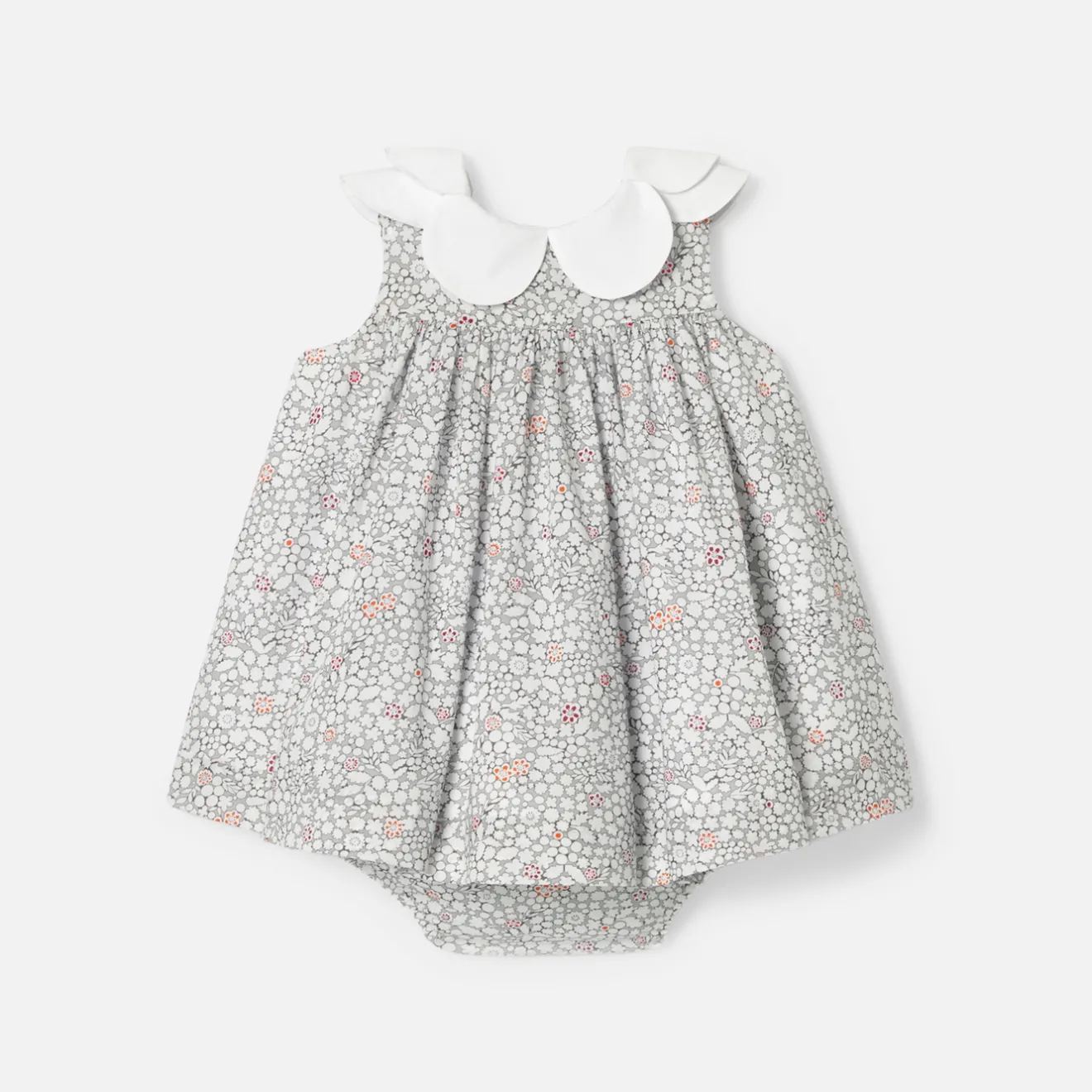 Jacadi Kleider>Kleid Mein erstes für Mädchen WEISS/MEHRFARBIG