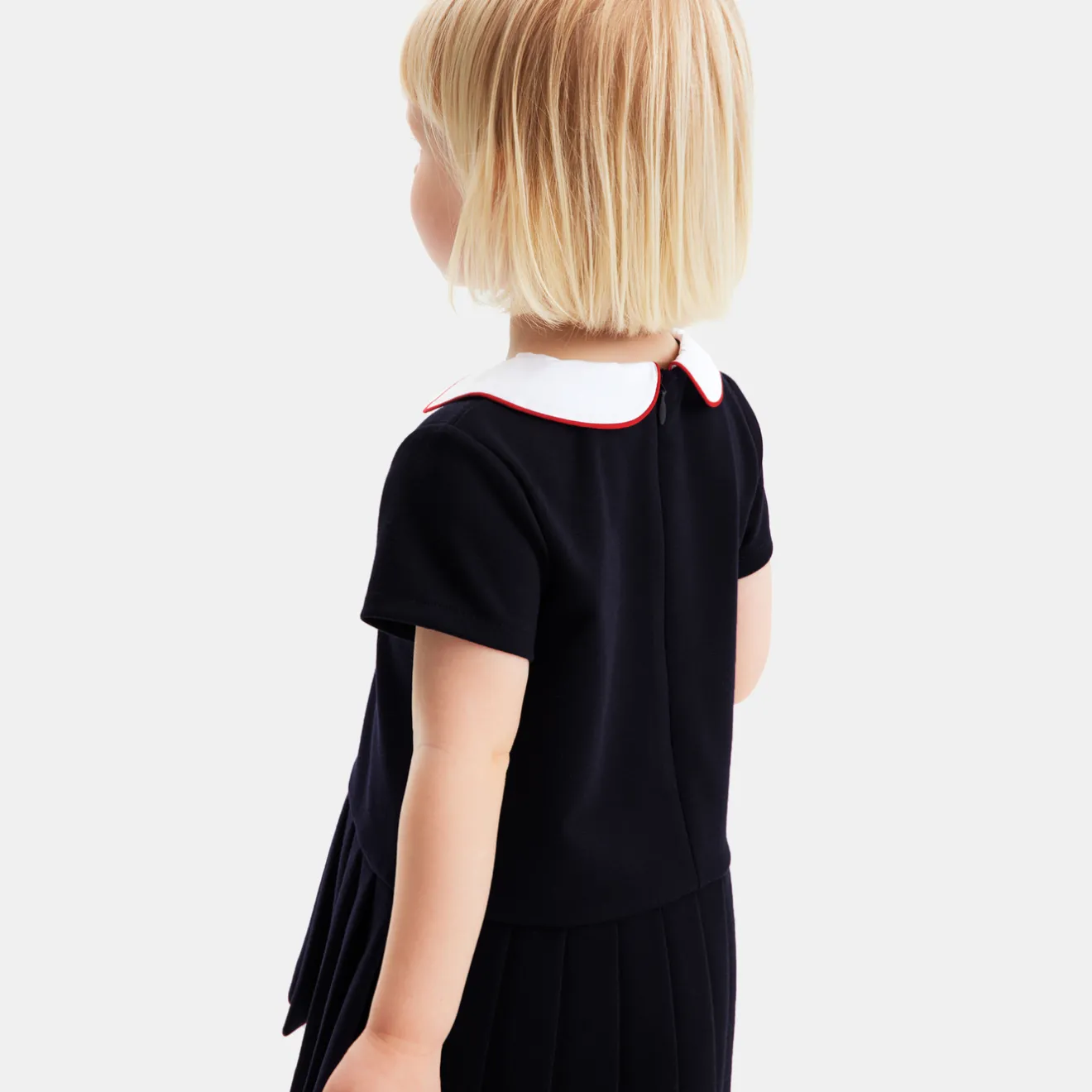Jacadi Kleider>Kleid mit kurzen Ärmeln Kleinkind Mädchen MARINEBLAU JACADI