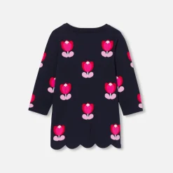 Jacadi Kleider>Kleid mit langen Ärmeln Kleinkind Mädchen MARINEBLAU JACADI