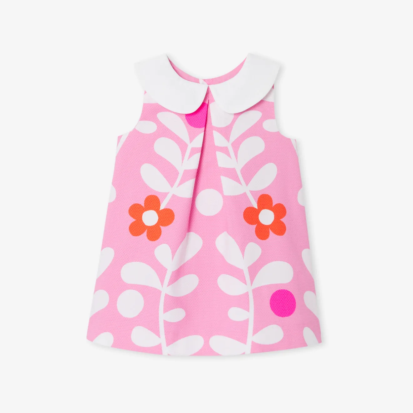Jacadi Kleider>Kleid mit Pflanzenmotiv für Mädchen ROSA/MEHRFARBIG