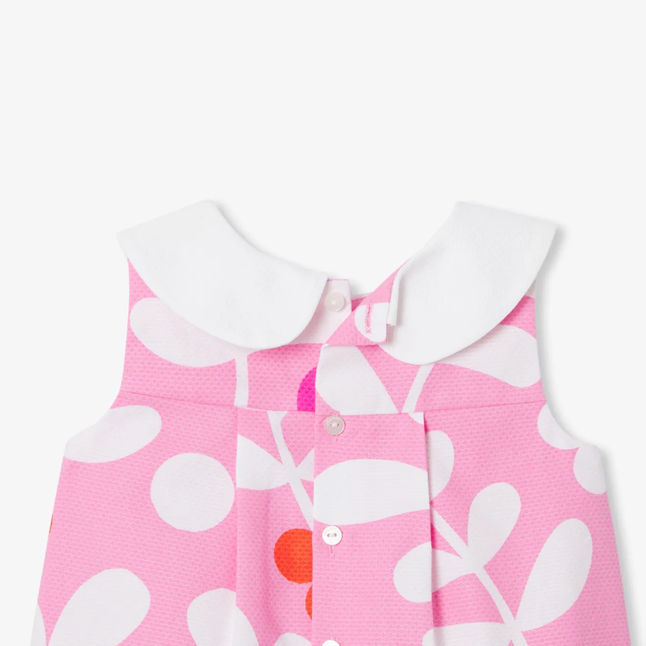 Jacadi Kleider>Kleid mit Pflanzenmotiv für Mädchen ROSA/MEHRFARBIG