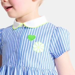 Jacadi Kleider>Kleid mit Trapezschnitt Kleinkind Mädchen WEISS/BLAU