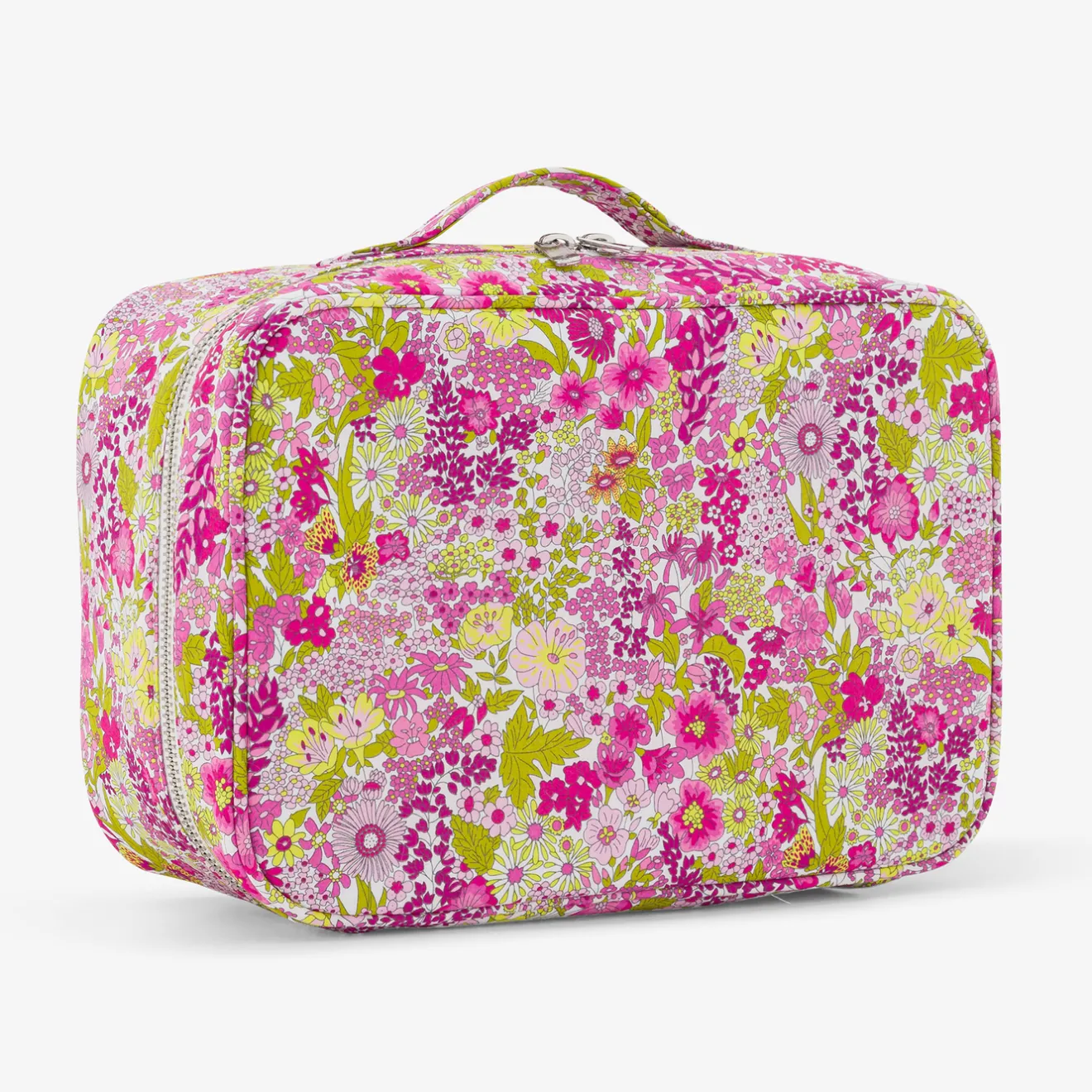 Jacadi Wickeltaschen & Kulturbeutel|Wickeltaschen & Kulturbeutel>Koffer aus Liberty-Stoff ROSA/MEHRFARBIG