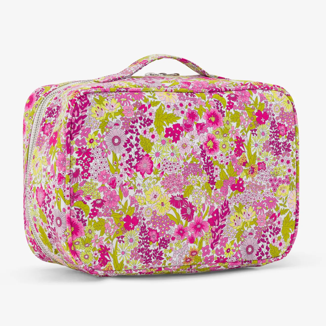 Jacadi Wickeltaschen & Kulturbeutel|Wickeltaschen & Kulturbeutel>Koffer aus Liberty-Stoff ROSA/MEHRFARBIG