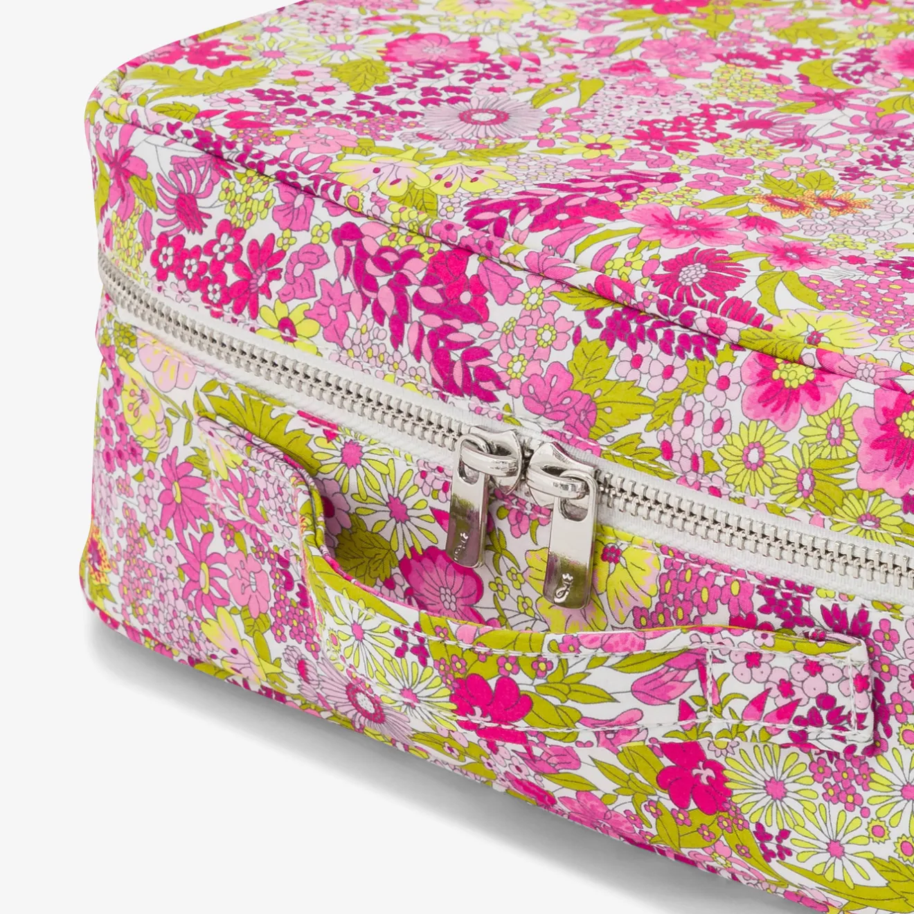 Jacadi Wickeltaschen & Kulturbeutel|Wickeltaschen & Kulturbeutel>Koffer aus Liberty-Stoff ROSA/MEHRFARBIG