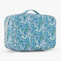 Jacadi Wickeltaschen & Kulturbeutel|Wickeltaschen & Kulturbeutel>Koffer aus Liberty-Stoff BLAU/MEHRFARBIG