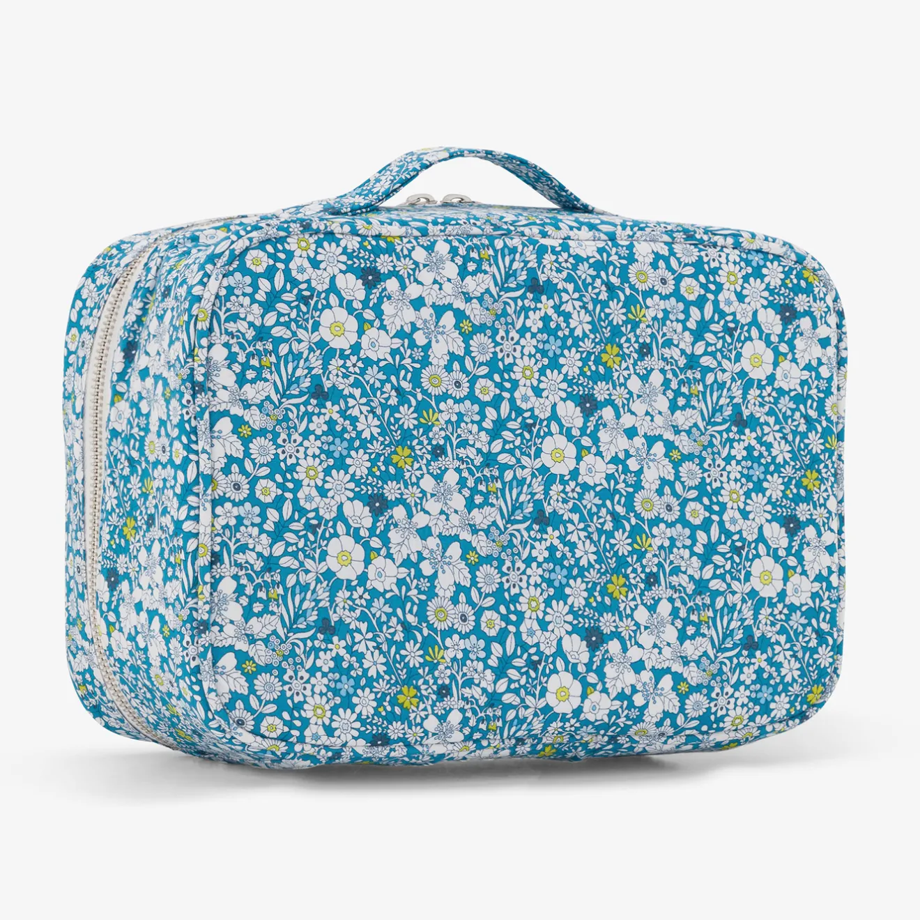 Jacadi Wickeltaschen & Kulturbeutel|Wickeltaschen & Kulturbeutel>Koffer aus Liberty-Stoff BLAU/MEHRFARBIG