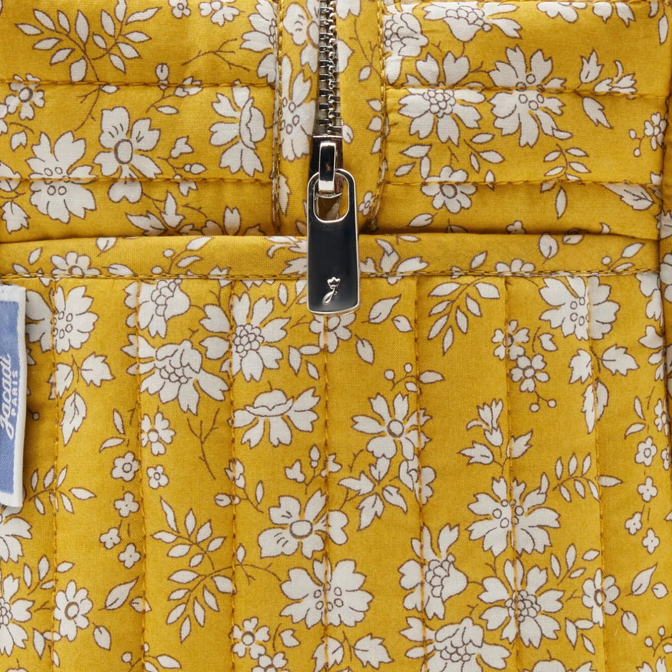 Jacadi Wickeltaschen & Kulturbeutel|Wickeltaschen & Kulturbeutel>Kulturbeutel aus Liberty-Stoff GELB/ MEHRFARBIG