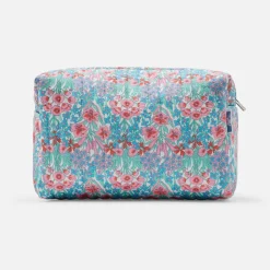 Jacadi Wickeltaschen & Kulturbeutel|Wickeltaschen & Kulturbeutel>Kulturbeutel aus Liberty-Stoff ROSA/GRÜN