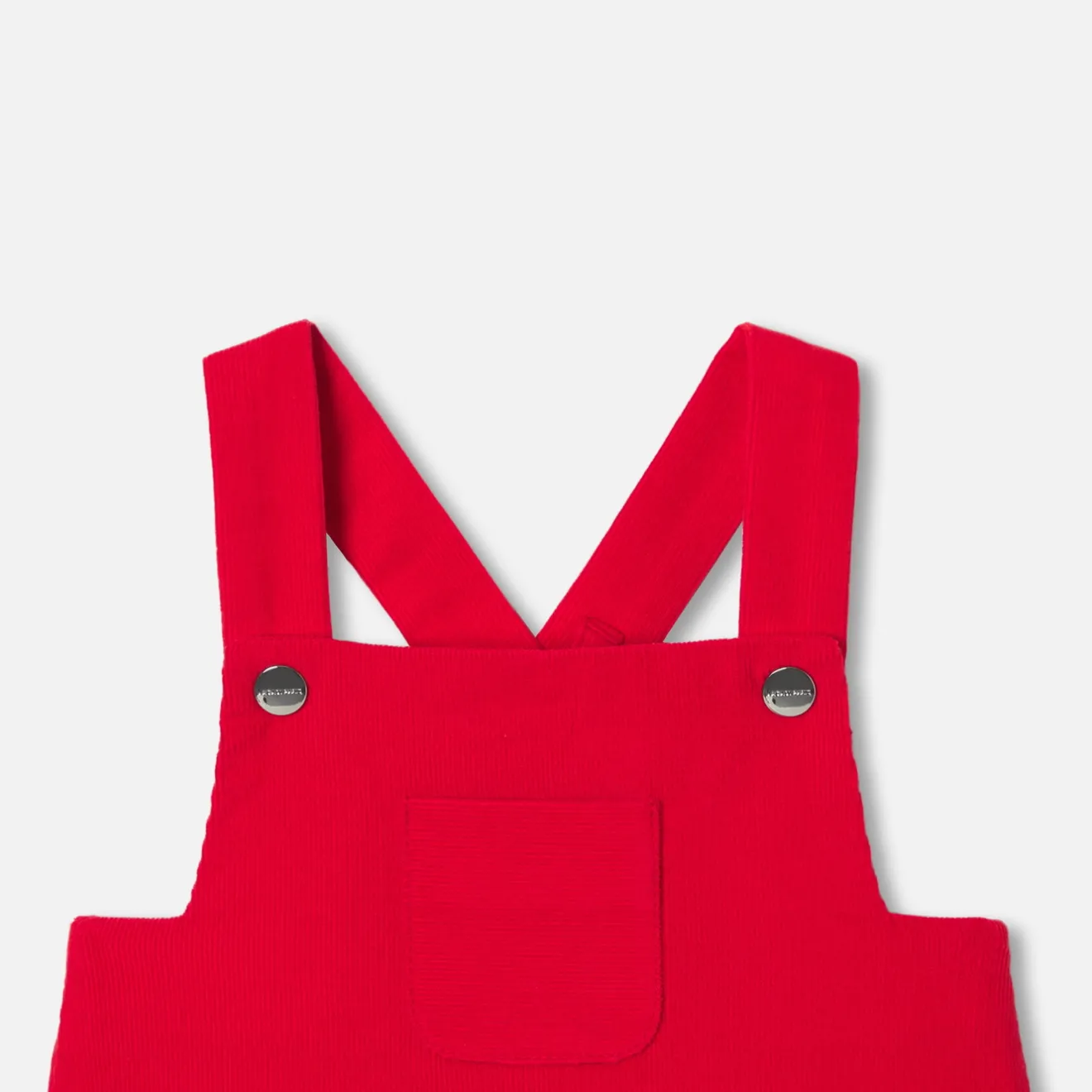 Jacadi Spieler, Latzhosen, Ensembles>Kurze Latzhose aus Samt für Baby Jungen TOMATENROT
