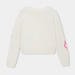 Jacadi Pullover, Sweatshirts, Strickjacken>Kurzpullover für Mädchen WEISS/ROSA