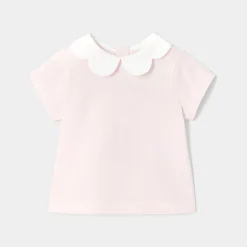 Jacadi T-Shirts, Polos, Langarmshirts>Kurzärmeliges T-Shirt für Mädchen ROSA PUDER JACADI