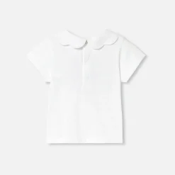 Jacadi T-Shirts, Polos, Langarmshirts>Kurzärmeliges T-Shirt Kleinkind Mädchen JACADI WEISS