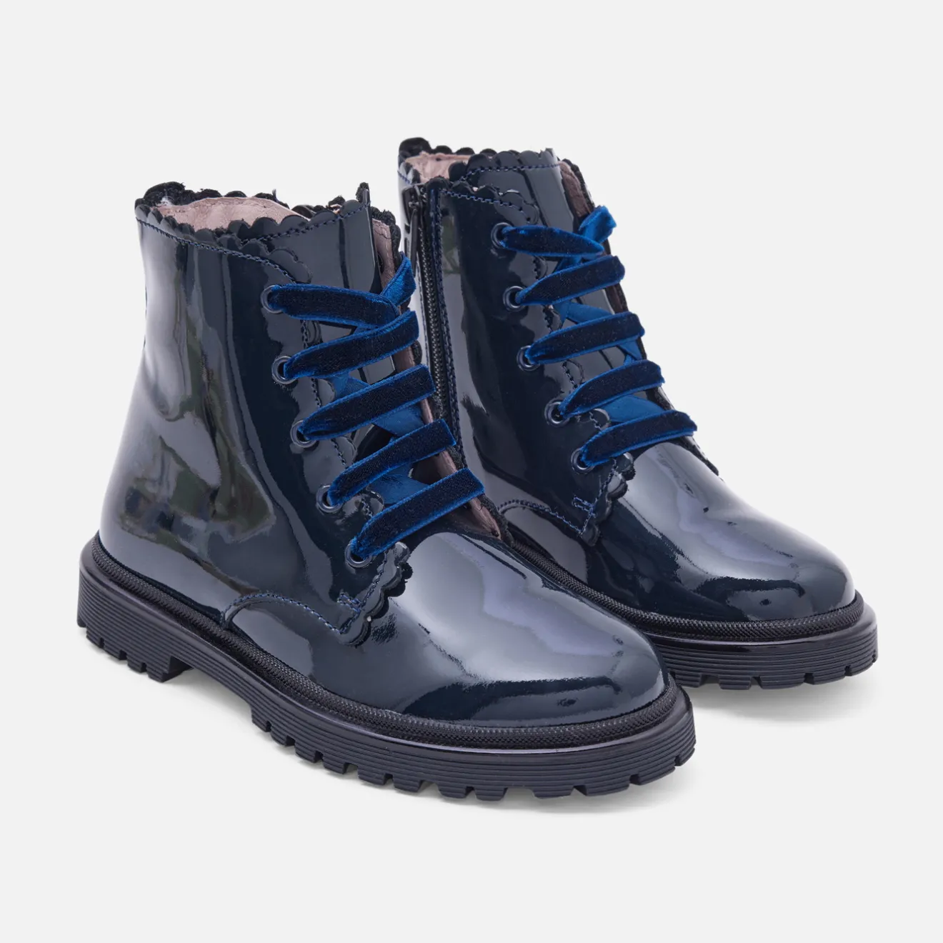 Jacadi Stiefeletten>Lackstiefel für Mädchen MARINEBLAU JACADI