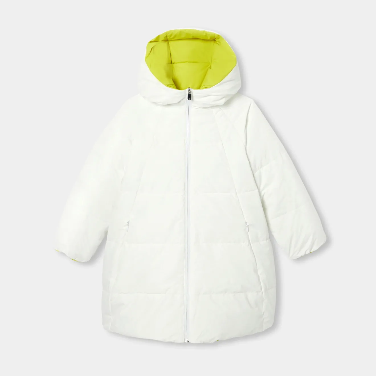 Jacadi Jacken & Mäntel>Lange Steppjacke für Mädchen WEICHES JACADI WEISS