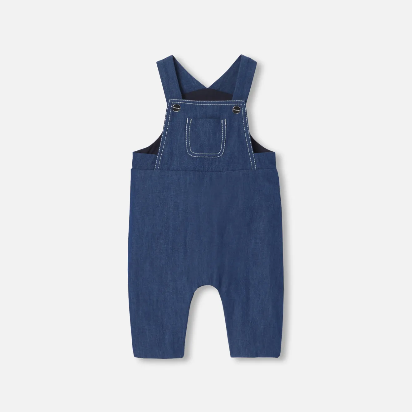 Jacadi Spieler, Latzhosen, Ensembles>Latzhose aus Jeansstoff für Baby Jungen JEANSDUNKELBLAU