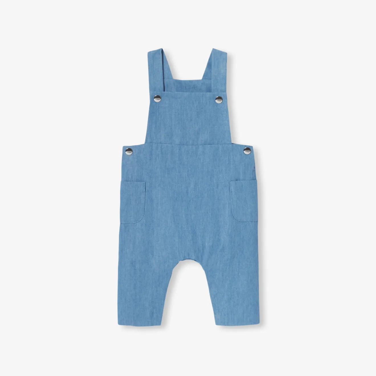Jacadi Spieler, Latzhosen, Ensembles>Latzhose aus leichtem Denim STURMBLAU