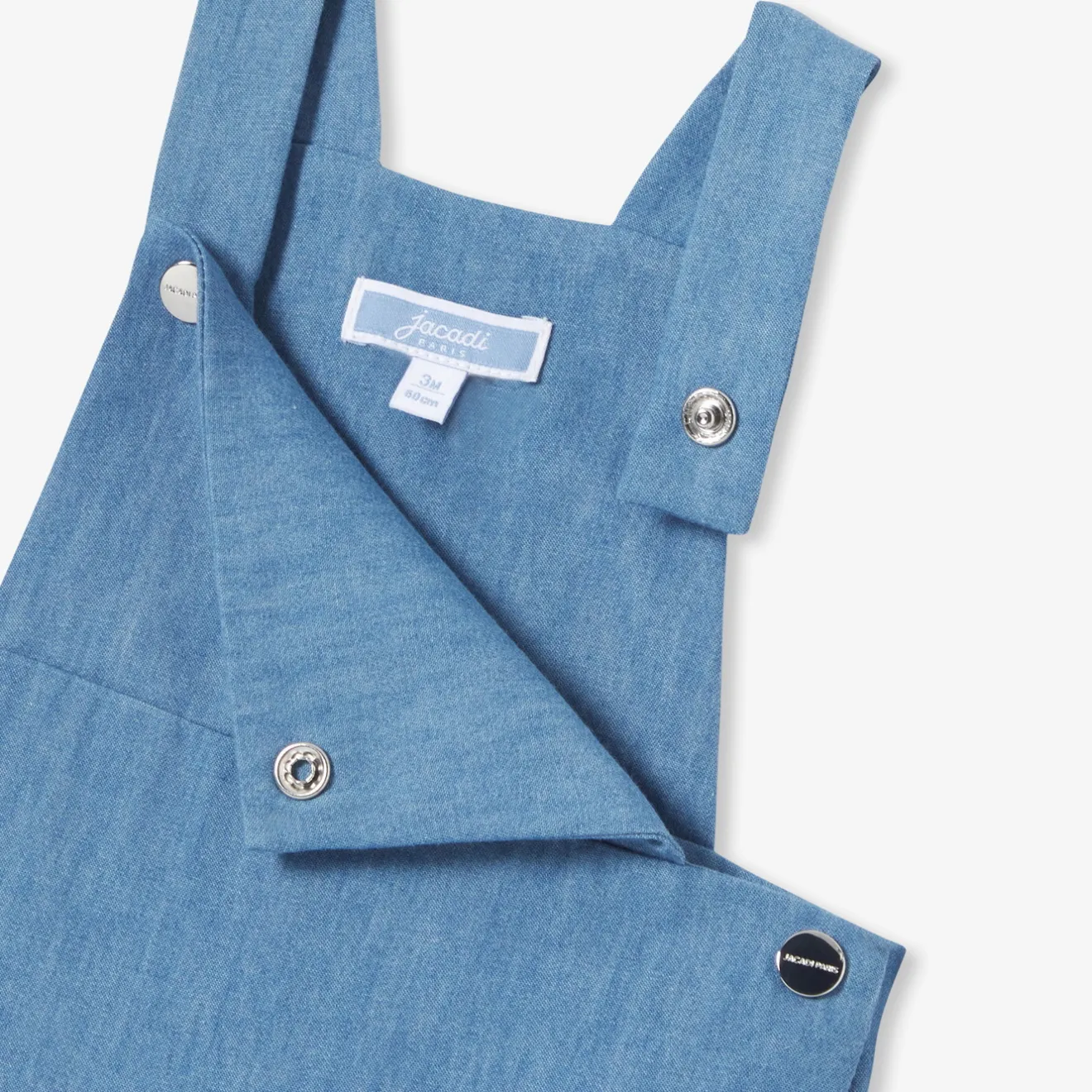 Jacadi Spieler, Latzhosen, Ensembles>Latzhose aus leichtem Denim STURMBLAU