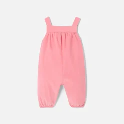 Jacadi Spieler, Latzhosen, Ensembles>Latzhose aus Samt für Mädchen ROSA THE DUNKEL