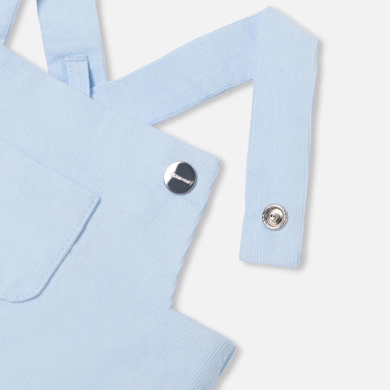 Jacadi Spieler, Latzhosen, Ensembles>Latzhose für Baby Jungen aus Samt HELLBLAU