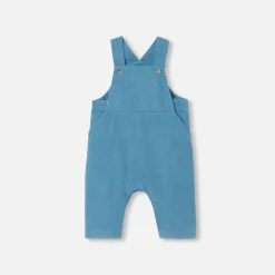Jacadi Spieler, Latzhosen, Ensembles>Latzhose für Baby Jungen aus Samt OSTSEEBLAU