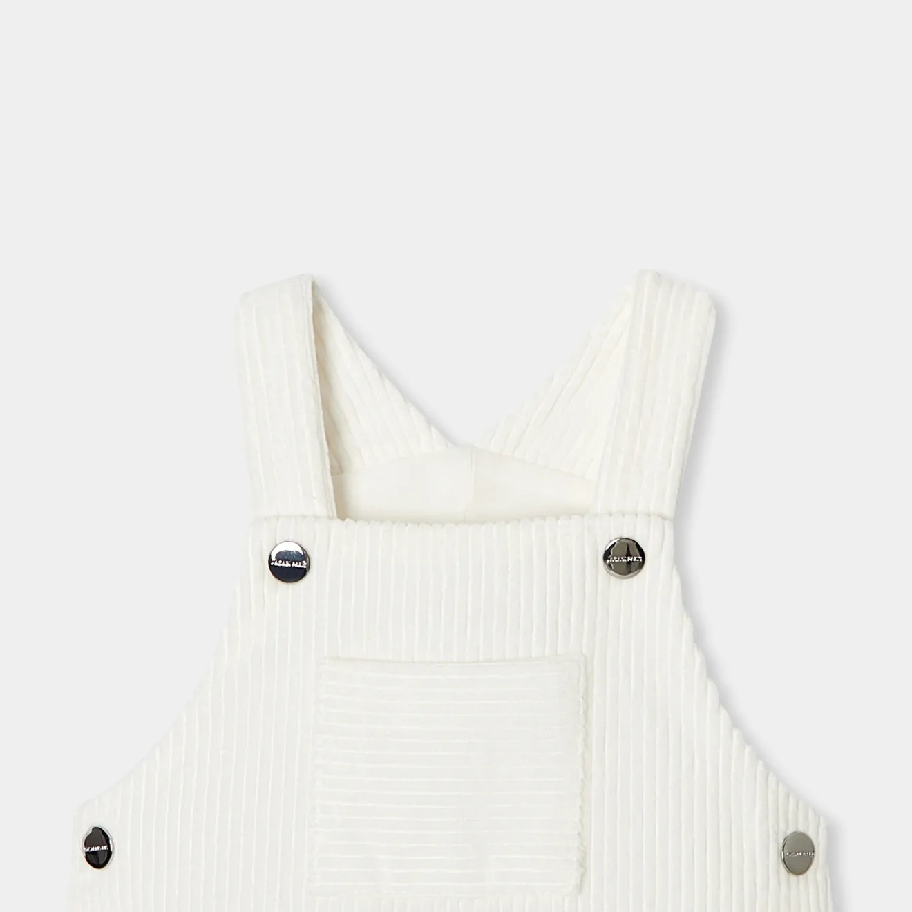 Jacadi Spieler, Latzhosen, Ensembles>Latzhose für Baby Jungen aus Samt WEICHES JACADI WEISS