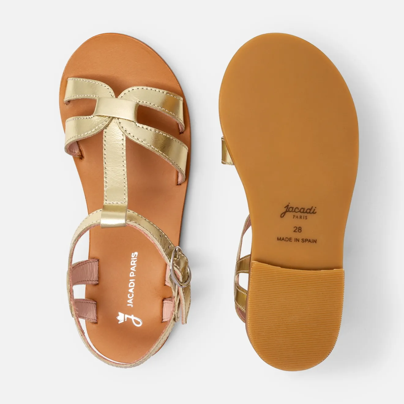 Jacadi Sandalen>Ledersandalen für Mädchen GOLD