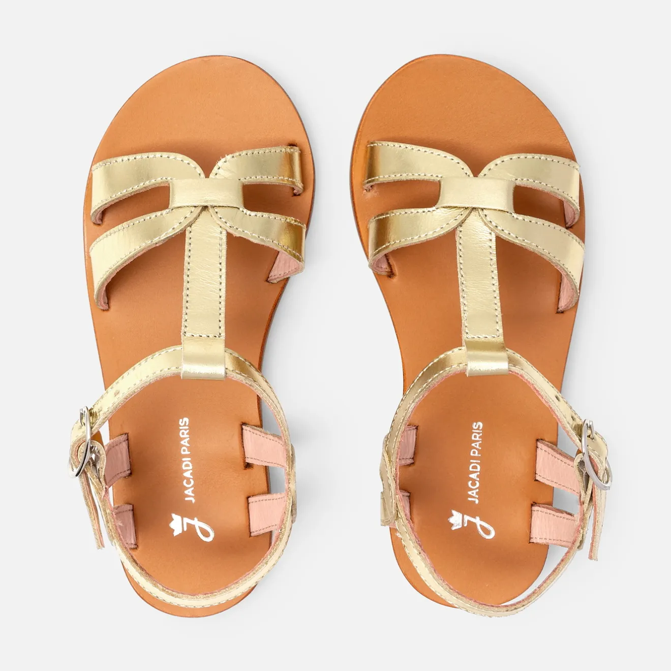 Jacadi Sandalen>Ledersandalen für Mädchen GOLD