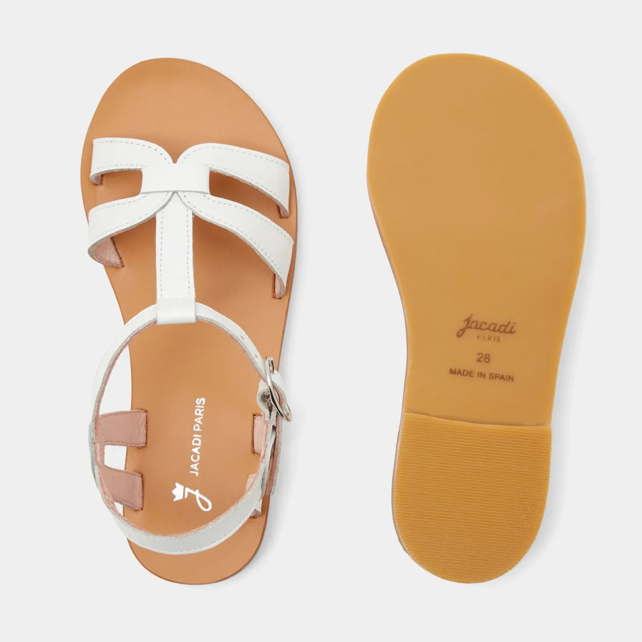 Jacadi Sandalen>Ledersandalen für Mädchen JACADI WEISS