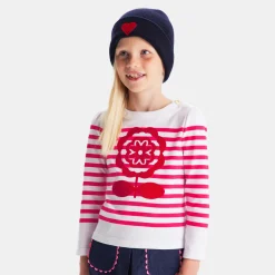 Jacadi T-Shirts, Polos, Langarmshirts>Matrosenshirt für Mädchen WEISS/ROSA
